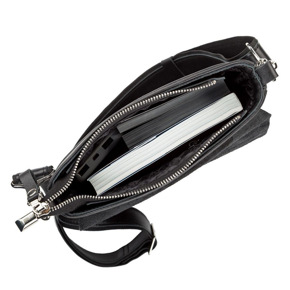 Сумка из натуральной кожи Черная (SHVIGEL) Киев - изображение 11