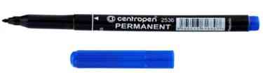 Маркер перманентний "Centropen" 2536 синій 1 мм, шт Київ