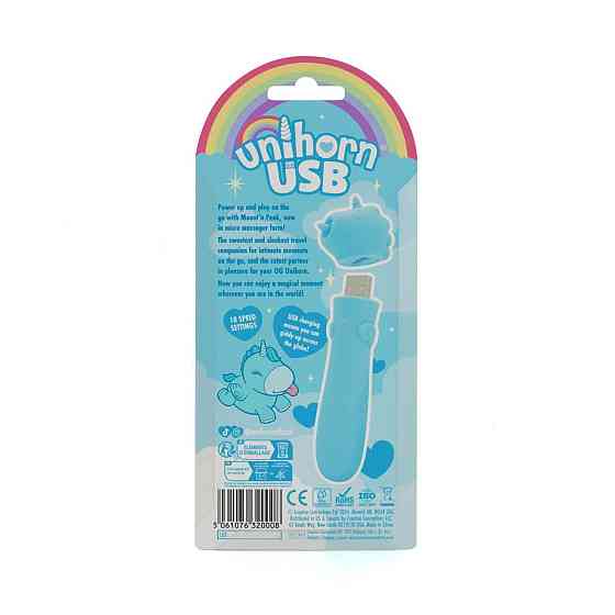 Вібратор-єдиноріжка Unihorn USB Bullet – Mount'n Peak, віброкуля, USB-зарядка, 10 режимів Sex Aura Київ
