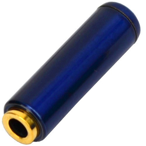 Гніздо 3,5 мм 4C під шнур метал. корпус, синій Полтава - фото 1