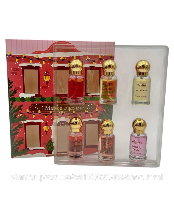 Подарочный набор парфюма Figenzi Maison 6 ароматов по 15 мл Черновцы - изображение 2