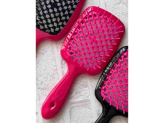 Гребінець для волосся Супер Браш Hollow Comb мякий (21*9*5см) 21245 ТМ EСТЕТ Київ
