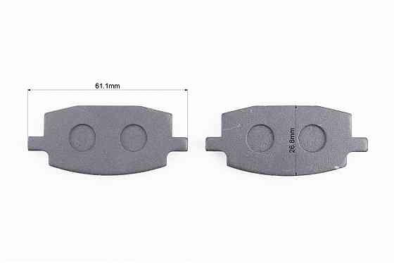 Гальмівні колодки (дискові) Yamaha JOG2 / BWS / Axis / ARTISTIC / APRIO; Viper WIND; WUYANG-WY 50; LIFAN-LF 50; к-кт Київ