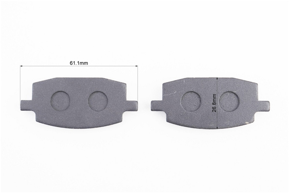 Гальмівні колодки (дискові) Yamaha JOG2 / BWS / Axis / ARTISTIC / APRIO; Viper WIND; WUYANG-WY 50; LIFAN-LF 50; к-кт Київ - фото 2