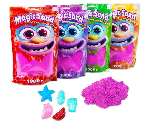 Magic sand в пакеті 39404-4 фіолетовий, 1 кг, шт Київ - фото 1