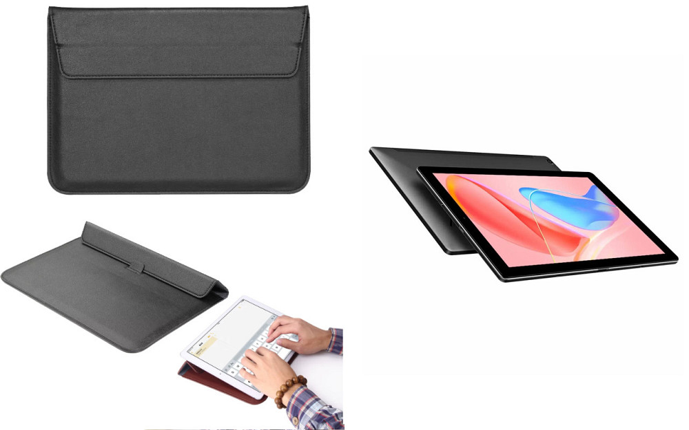 Чохол-конверт VitoCase для Chuwi HiPad X, з функцією підставки для планшета Чорний Київ - фото 1