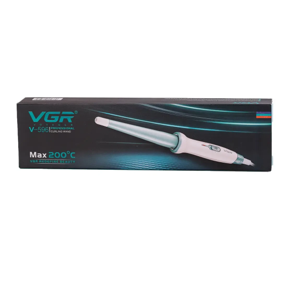 Конусна плойка для волосся з керамічним покриттям VGR V-596 Київ