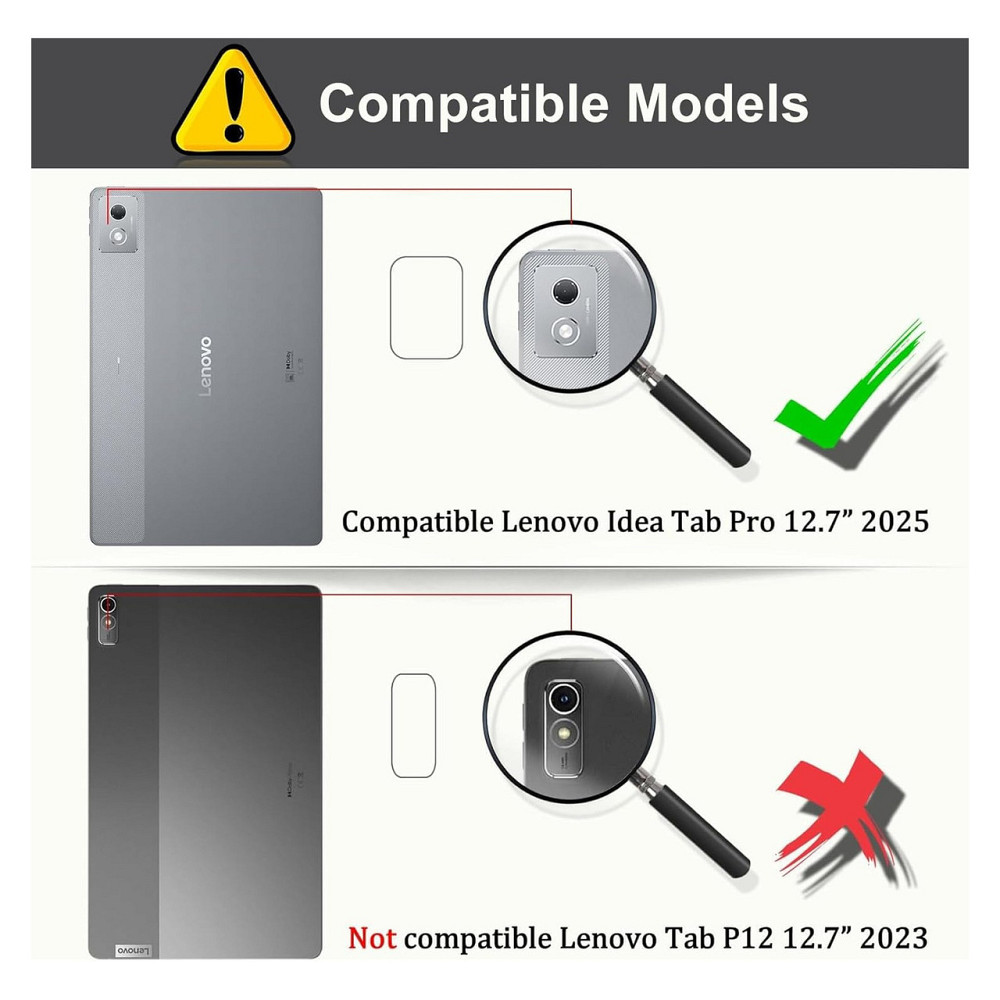 Чохол-клавіатура для Lenovo Idea Tab Pro 12.7 2025 чорний QWERTZ Bluetooth з тримачем для стилуса Київ - фото 3