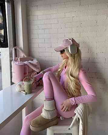 Жіночий стильний костюм із якісного мікродайвінгу Рожевий, 44/46 Одеса