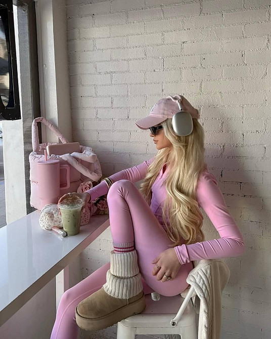 Жіночий стильний костюм із якісного мікродайвінгу Рожевий, 44/46 Одеса - фото 2