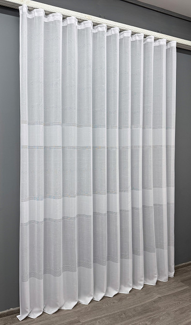 Тюль VR-Textil 1354т Мережка Льон Білий 250х270 см (42-1036) Київ - фото 3