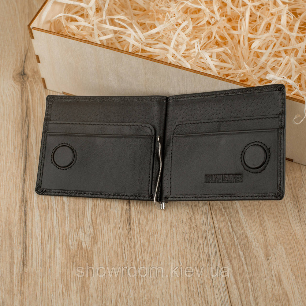 Чоловічий подарунковий набір Leather Collection (затискач та ремінь автомат) (LC009) Київ - фото 6