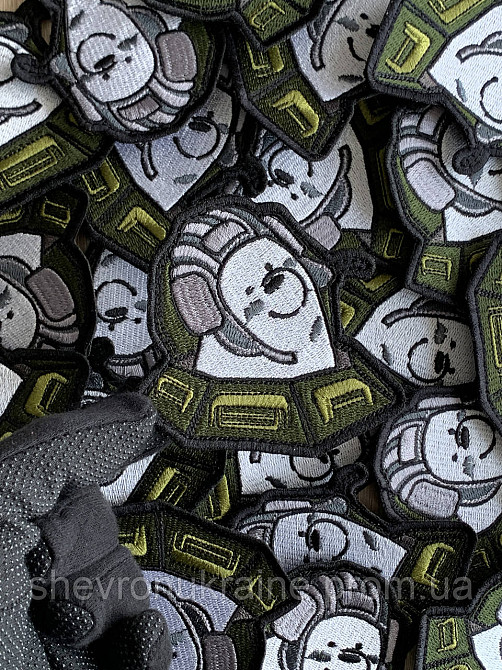 Шеврон ТАНКИСТ (Форма контурная. На липучке) Размер 8x8.5см Киев - изображение 4