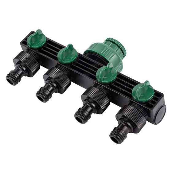 Кран распределительный с адаптерами 1/2