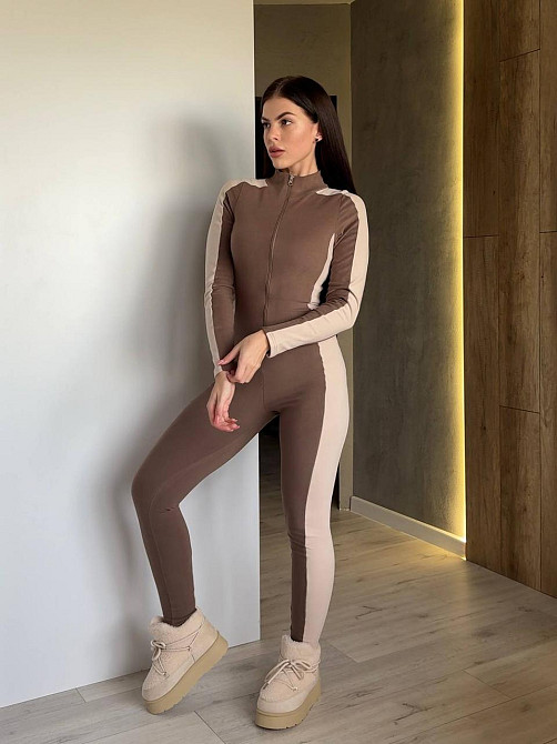 Жіночий теплий термо костюм: комбінезон і топ трикотаж пума Моко, 42/44 Одеса - фото 6