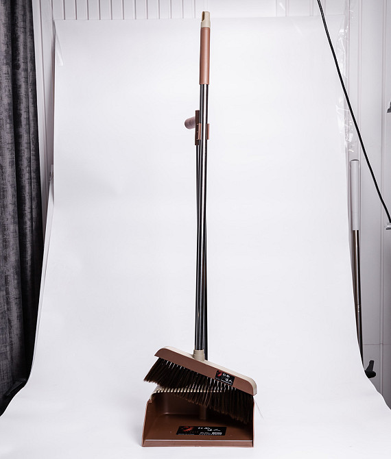 Набір веник та совок на довгій ручці для прибирання Київ - фото 4