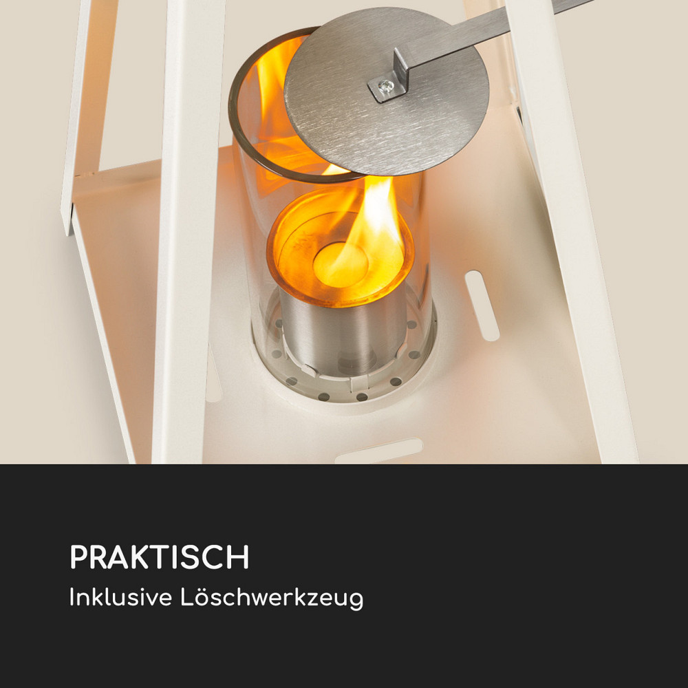 Этаноловый фонарь Fiamme Triangolo, 2 горелки из нержавеющей стали, 0,3 литра, время горения 4 часа, белый Ровно - изображение 7