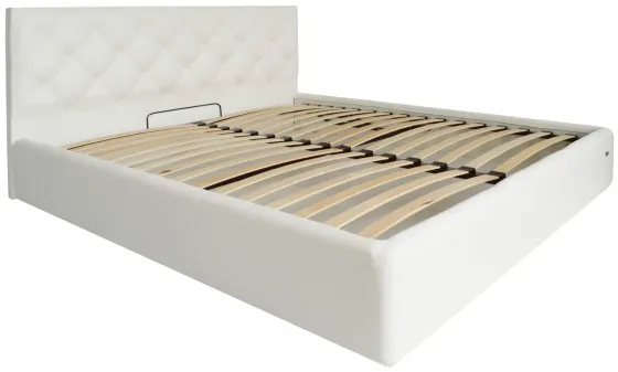 Кровать Двуспальная Bristol Comfort 180 х 200 см Madrit-0920 С подъемным механизмом и нишей для белья Белый Днепр