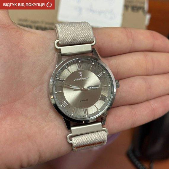 Годинник чоловічий наручний Poedagar Berlin Nylon Creamy (2 ремінці) Київ - фото 7