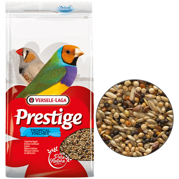 Versele-Laga Prestige Tropical Finches ВЕРСЕЛЕ-ЛАГА ПРЕСТИЖ ТРОПИКАЛ зерновая смесь корм для тропических птиц, зябликов, вьюрков Киев - изображение 1