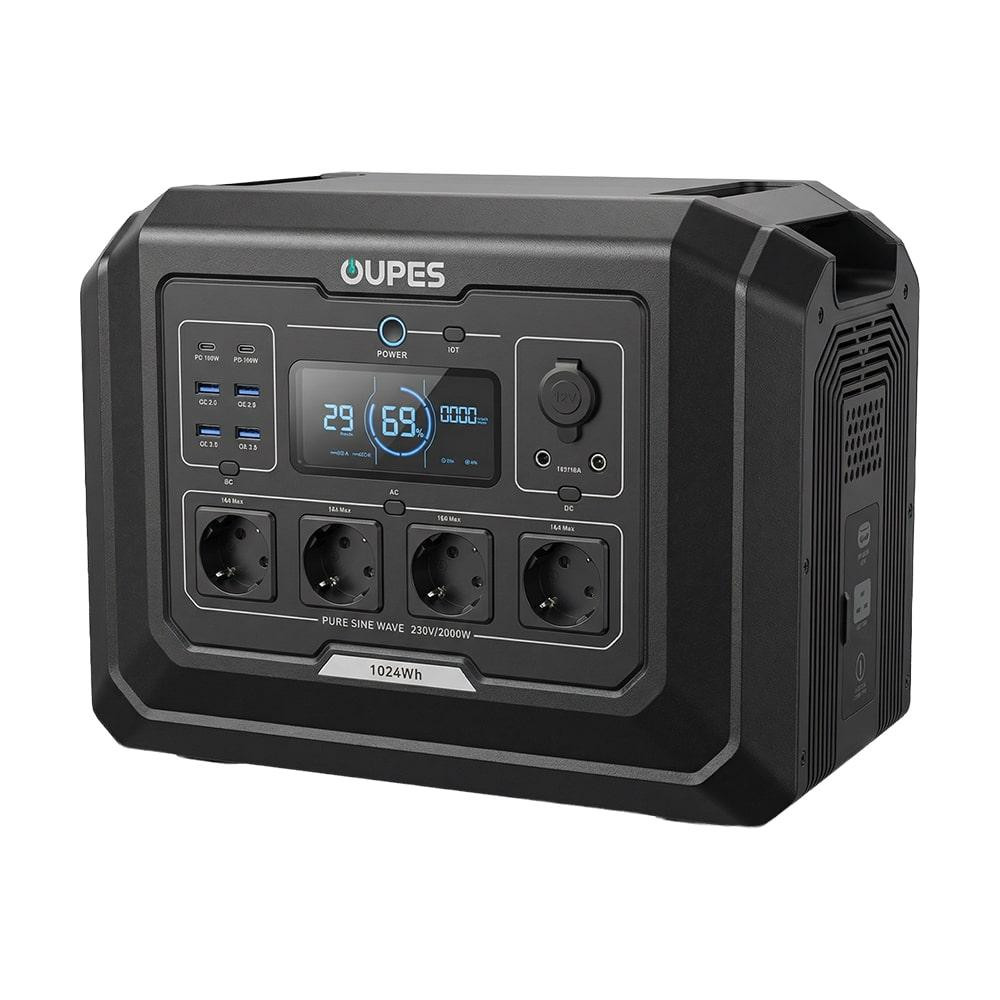 Портативна зарядна станція OUPES Mega 1 S1 2000W 1024Wh LiFePO4 (42-00306) Київ - фото 20