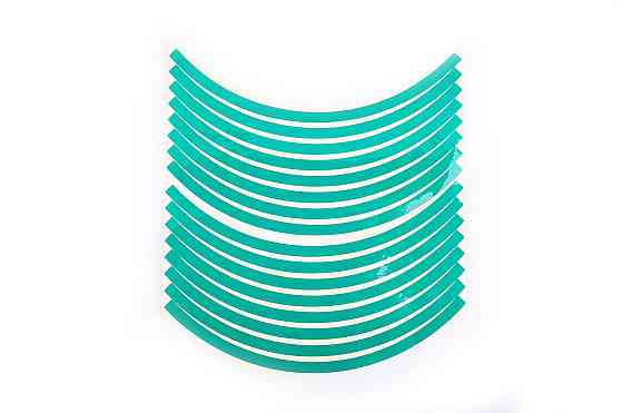 Наклейка на колесо 10 декор (16шт, зелена) (#6054Ф) Мукачево