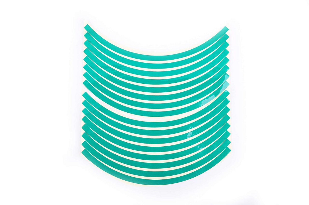 Наклейка на колесо 10 декор (16шт, зелена) (#6054Ф) Мукачево - фото 1