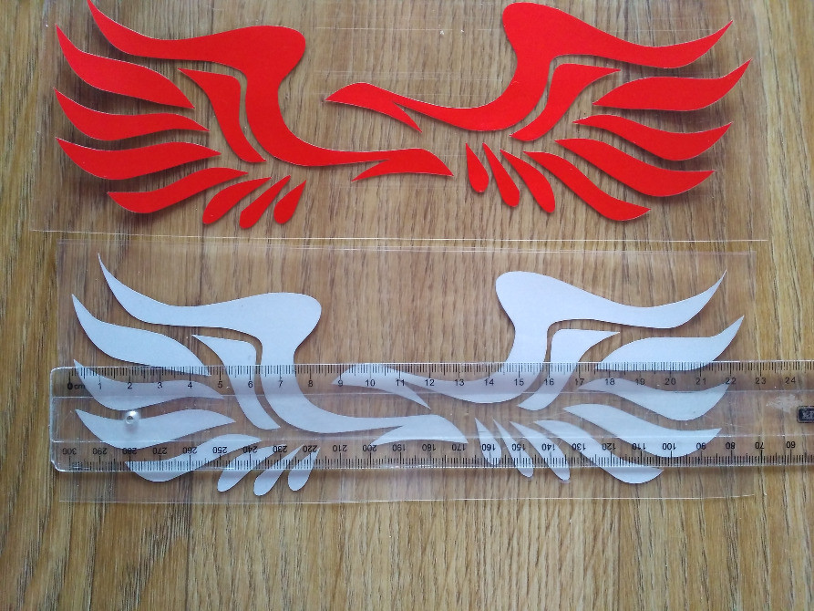 Наклейка на авто Крила на дзеркала світловідбивні Київ - фото 8