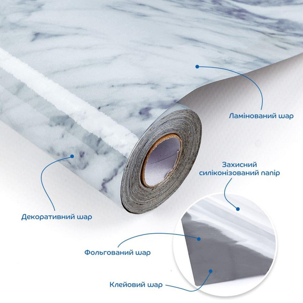 Пленка на самоклейке 60см х 3м SW-00002405 Днепр - изображение 2