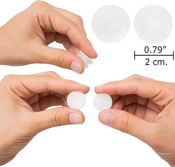 Белые липучки 15мм, 1000 пар для рукоделия Киев