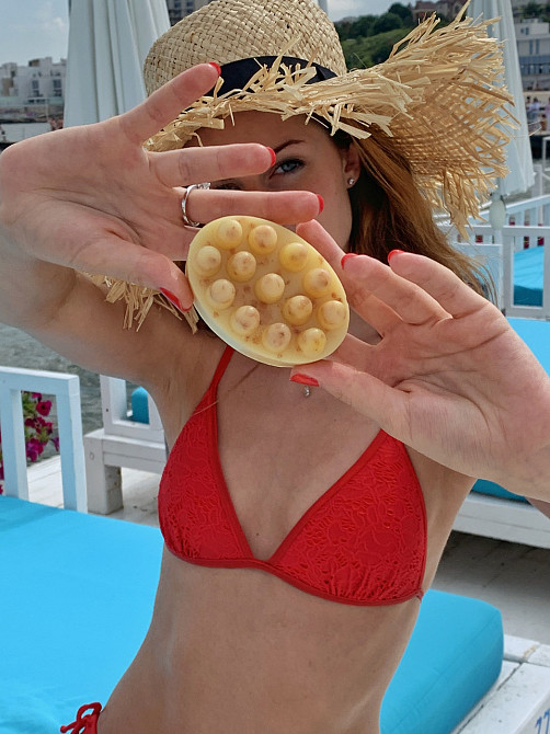 Антицелюлітне масажне мило з вівсянкою та ксименією Hillary, 100 г Київ - фото 2