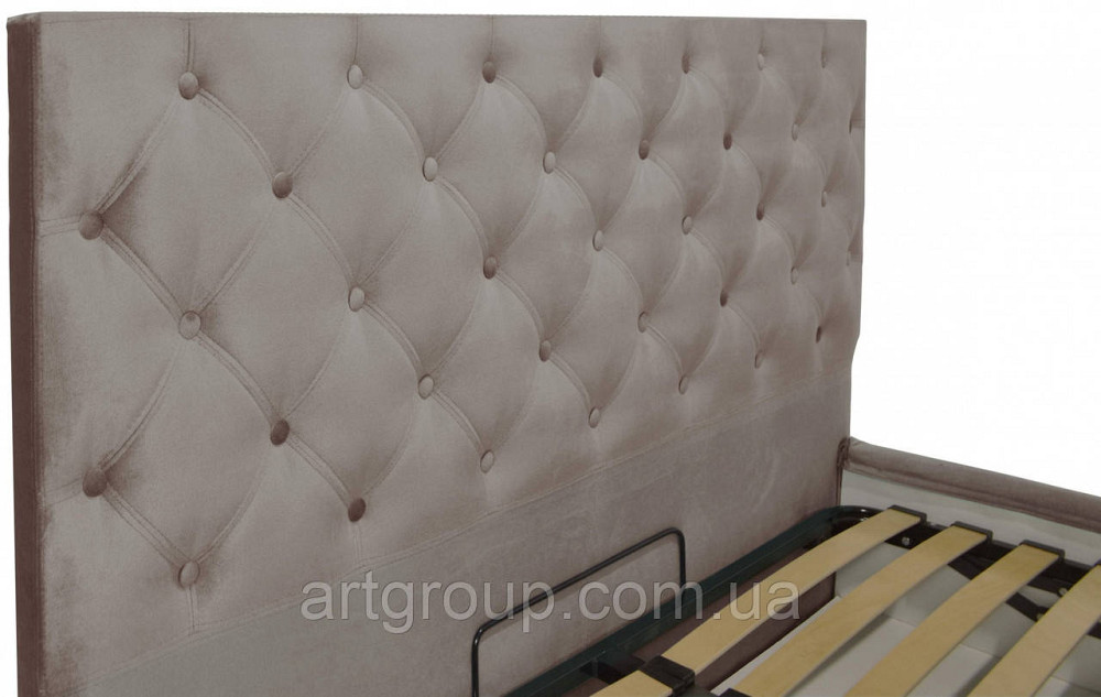 Ліжко Coventry Comfort 140 х 200 см Missoni 008 З підйомним механізмом та нішою для білизни Сірий Дніпро - фото 13