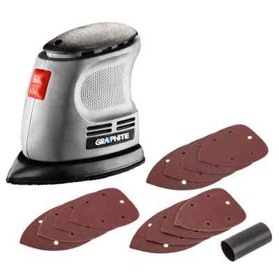 Шліфувальна машина Graphite вібраційна Delta 105W, 140х140х97, 24000кол/хв (59G335) Вінниця