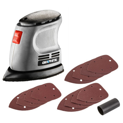 Шліфувальна машина Graphite вібраційна Delta 105W, 140х140х97, 24000кол/хв (59G335) Вінниця - фото 2