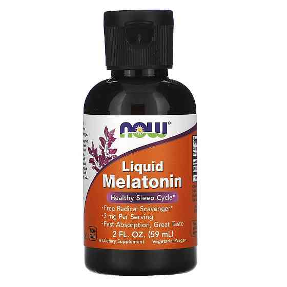 Мелатонин, Melatonin, Now Foods, жидкий, 60 мл Луцьк