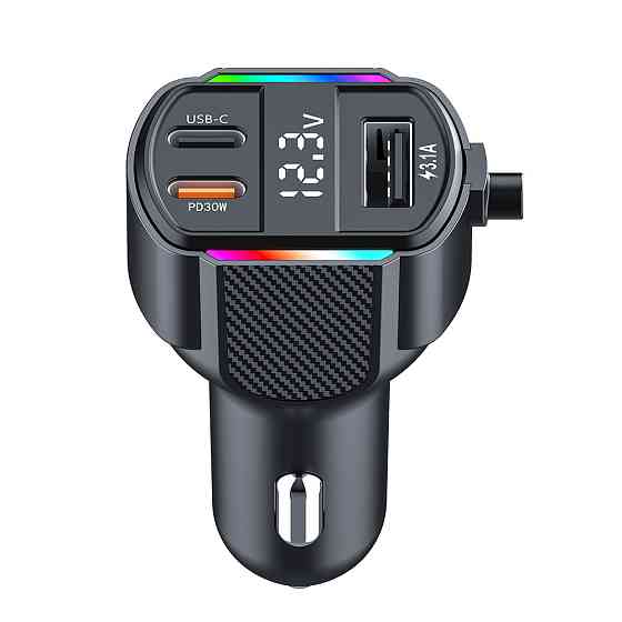 Автомобильное зарядное устройство с FM-модулятором WUW-C220 Black Одесса