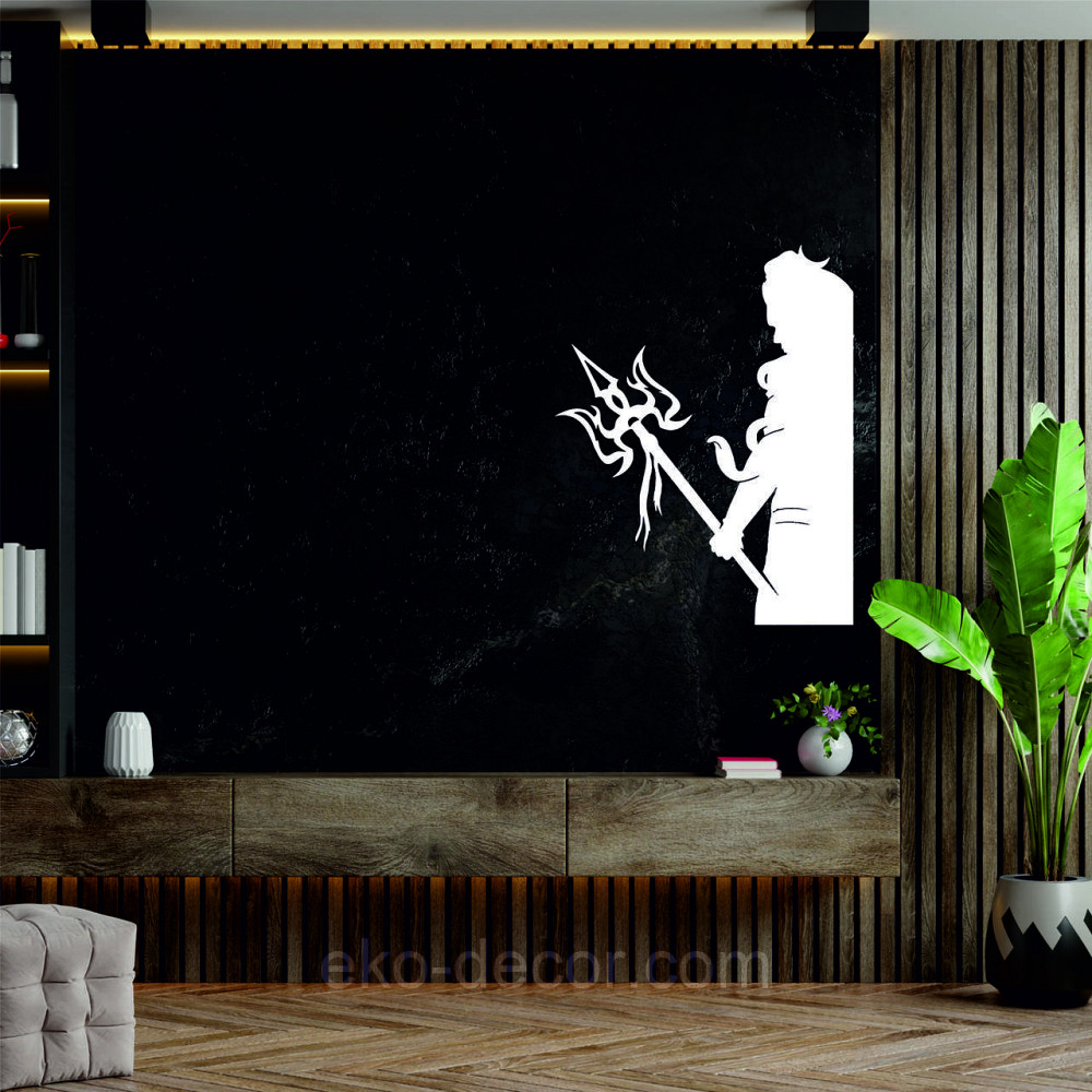 Декоративне настінне Панно «Посейдон» Декор на стіну 50*39 см, Білий Київ - фото 6