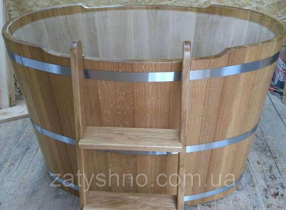 Овальная купель для бани из дуба Киев - изображение 4