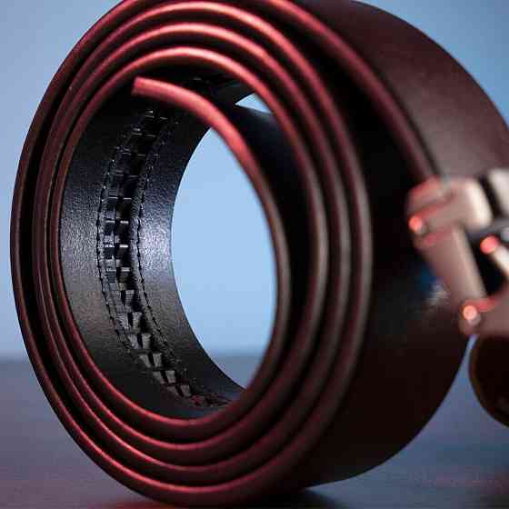 Міцний чоловічий ремінь з автоматичною пряжкою Vintage 20210 Коричневий Київ