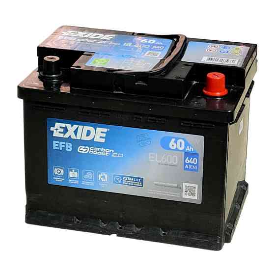 Автомобільний акумулятор EXIDE EFB 60 Агод Ковель