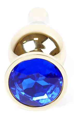 Анальна пробка Boss Series - Jewellery Gold BUTT PLUG Dark Blue, BS6400068 Sex Aura Київ