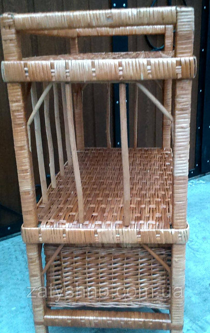 Этажерка плетеная из лозы Киев - изображение 4