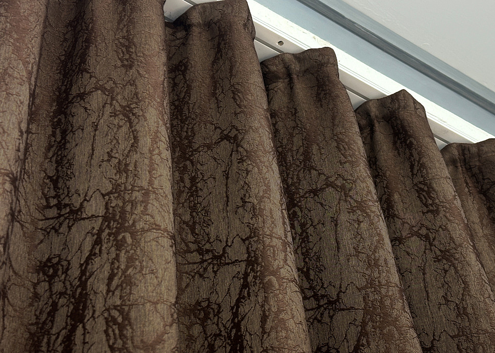 Комплект коротких штор VR-Textil Жакард Viva Marmo № 1780ш Коричневий 130х170 см 2 шт (35-0369) Київ - фото 8