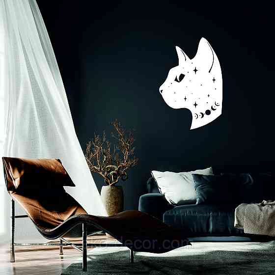 Декоративне настінне 3D Панно «Кіт» Декор на стіну з об'ємом Київ