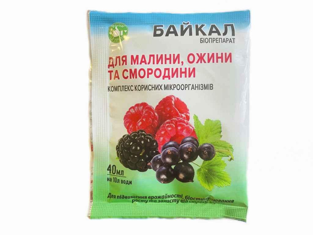 Биопрепарат Байкал 40мл для малины, ежевики и черной смородины ТМ БИОХИМСЕРВИС Solmir Киев - изображение 1