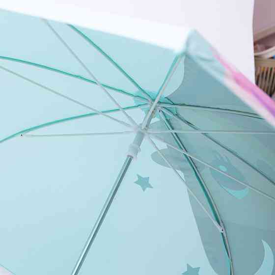Детский зонт-трость мятного цвета, прочный и надежный Киев