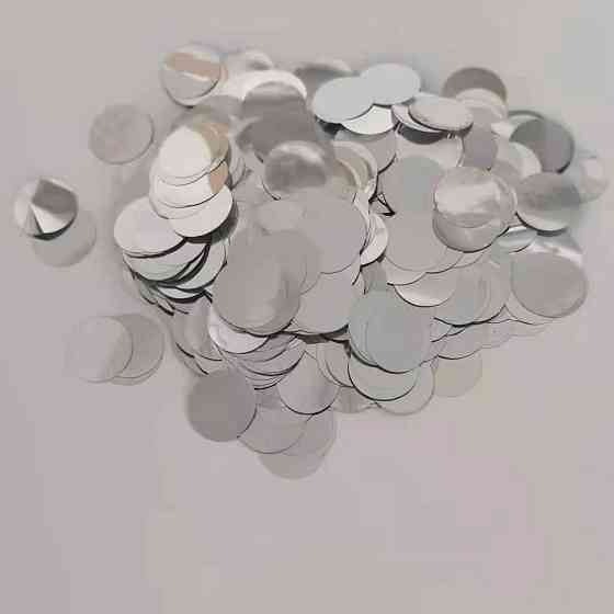 Конфетти метафан круглый 10 г 25 мм серебристый Киев