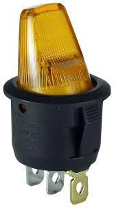 Переключатель KCD1-101N-7, ON-OFF, (4pin) желтый Полтава - изображение 1