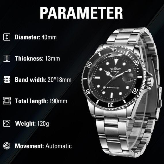 Годинник чоловічий механічний наручний Winner Basel R-Series (2 ремінці) Київ - фото 6