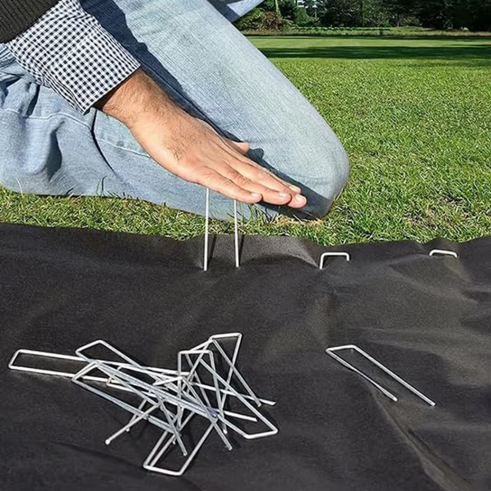 Набор скоб садовые крепёжные 10 шт металлические фиксаторы для газона оцинкованые,универсальные размер 4х15 см Каменец-Подольский - изображение 7